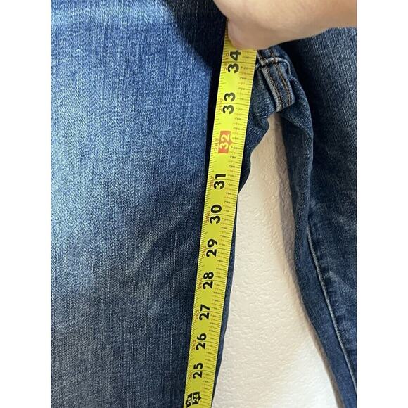 Judy Blue Jeans Women Sz 7 / 28 Boyfriend Fit Cut Off Bottoms JB88541 High Waist - Picture 11 of 13